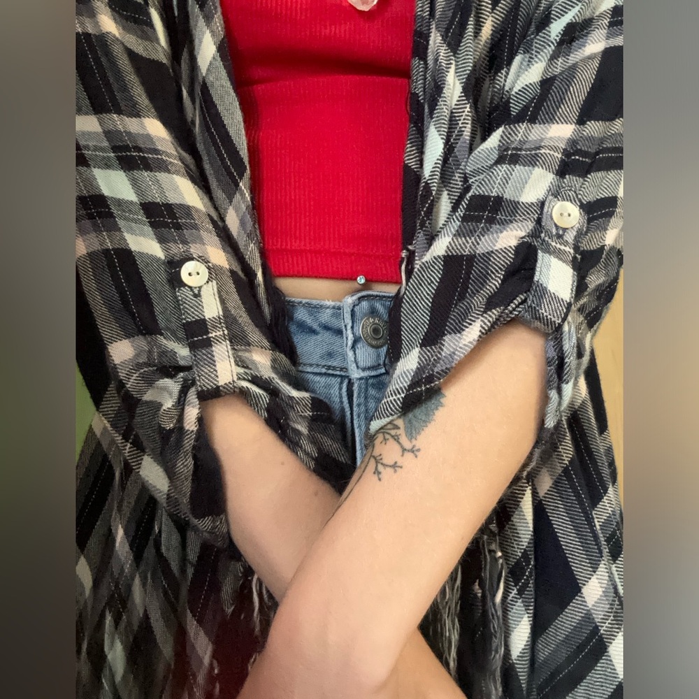 Flannel Cardigan